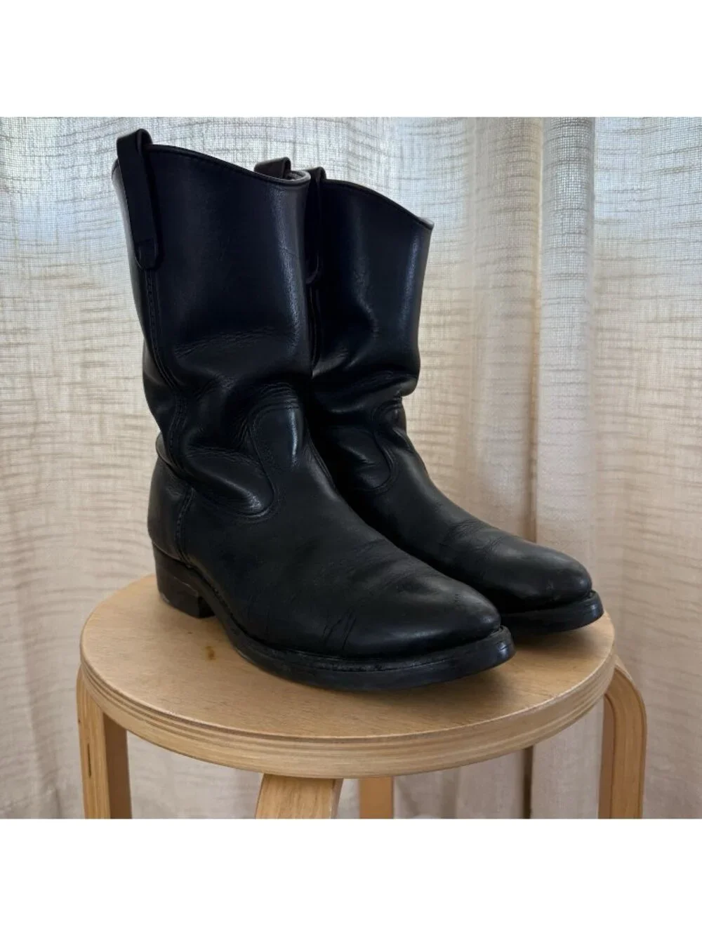 Red Wing Boots Heritage Black Pecos Size 8D Made in USA